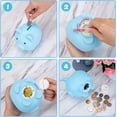 thumbnail image 5 of Regalos de juguete de alcancía azul para niños y niñas, alcancía de plástico irrompible, alcancía para niños, regalo de recompensas de alcancías de tamaño mediano, regalos prácticos para, 5 of 5
