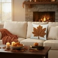 thumbnail image 4 of Fall Pillow Covers Thanksgiving Decorative Pillow Covers, 17.7X17.7 Inches, Soft Fabric, Hidden Zipper, Fall Pumpkin Design Fall Home Decor, 4 of 6