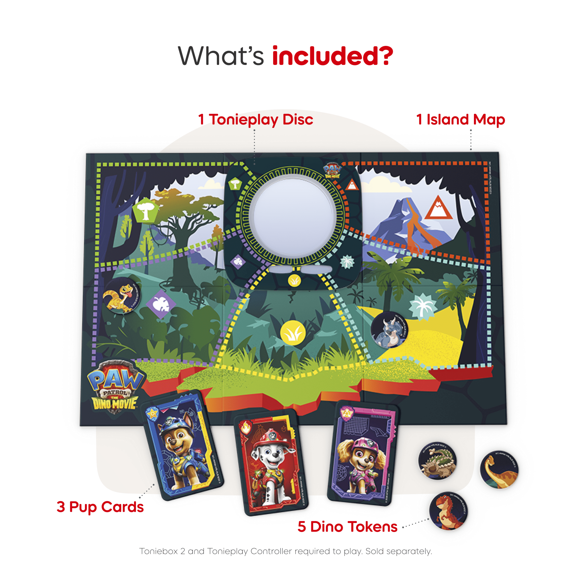 tonies PAW Patrol Dino Movie Tonieplay Game, Requires Toniebox 2 and Controller, Age Group 3+