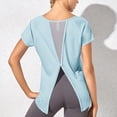 thumbnail image 4 of mfyjkho Tops Para Salir Para Mujer, Blusas Casuales Holgadas Y Cómodas De Manga Corta Con Cuello Redondo Para Mujer De Verano Tops Para Hacer Ejercicio Para Mujer Xl, 4 of 4