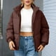thumbnail image 1 of Chaquetas y abrigos casuales sin capucha de manga larga para mujer, chaqueta de invierno lisa de manga larga, abrigo con cremallera, blusa, abrigo para mujer, 1 of 6