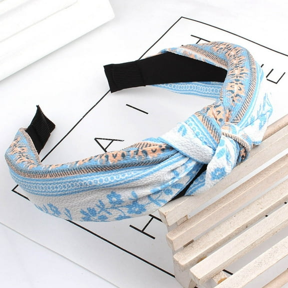 Headbands For Women! WQQZJJ Headwraps For Women Bowknot Headband Wide Edge Chiffon Hair Accessories Female Hair Band Gifts On Clearance