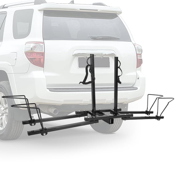 HECASA 200LBS Heavy Duty 2-Bike Hitch Mount Carrier Platform Rack Truck SUV 2" Receiver
