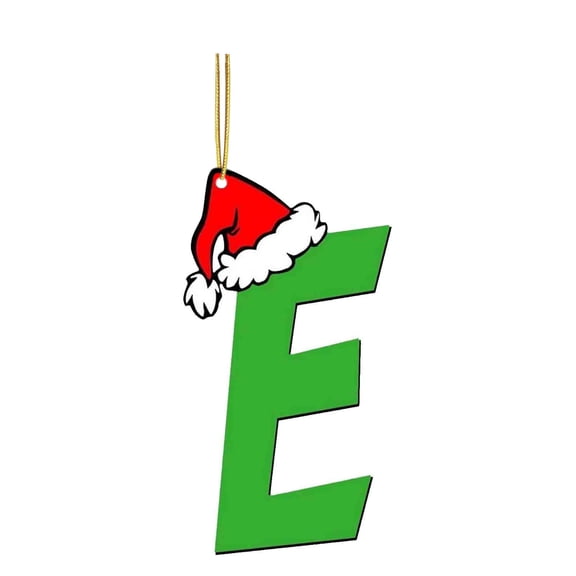 Christmas Acrylic Letter Ornaments, Festive Hanging Decorations for Christmas Tree, Wreaths, and Garlands, Gift for Family and Friends