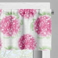 thumbnail image 3 of Ambesonne Floral Valance Pack of 2, Peony Blossoms on Trellis, 42"X12", Pink Mint Green and White, 3 of 5