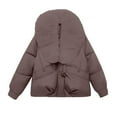 thumbnail image 3 of iHPH7 Puffer Jacket Womens Winter Clothes Winter Clothing for Women Puffy Jackets Women Warm Clothes for Women Thick Winter Coats for Women Winter Outfits for Women Coffee XL, 3 of 4