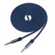 thumbnail image 1 of 1,5 m macho de 3,5 mm a macho de 3,5 mm Cable de audio de tejido AUX Cable auxiliar (azul) WDOplteas Para estrenar, 1 of 6