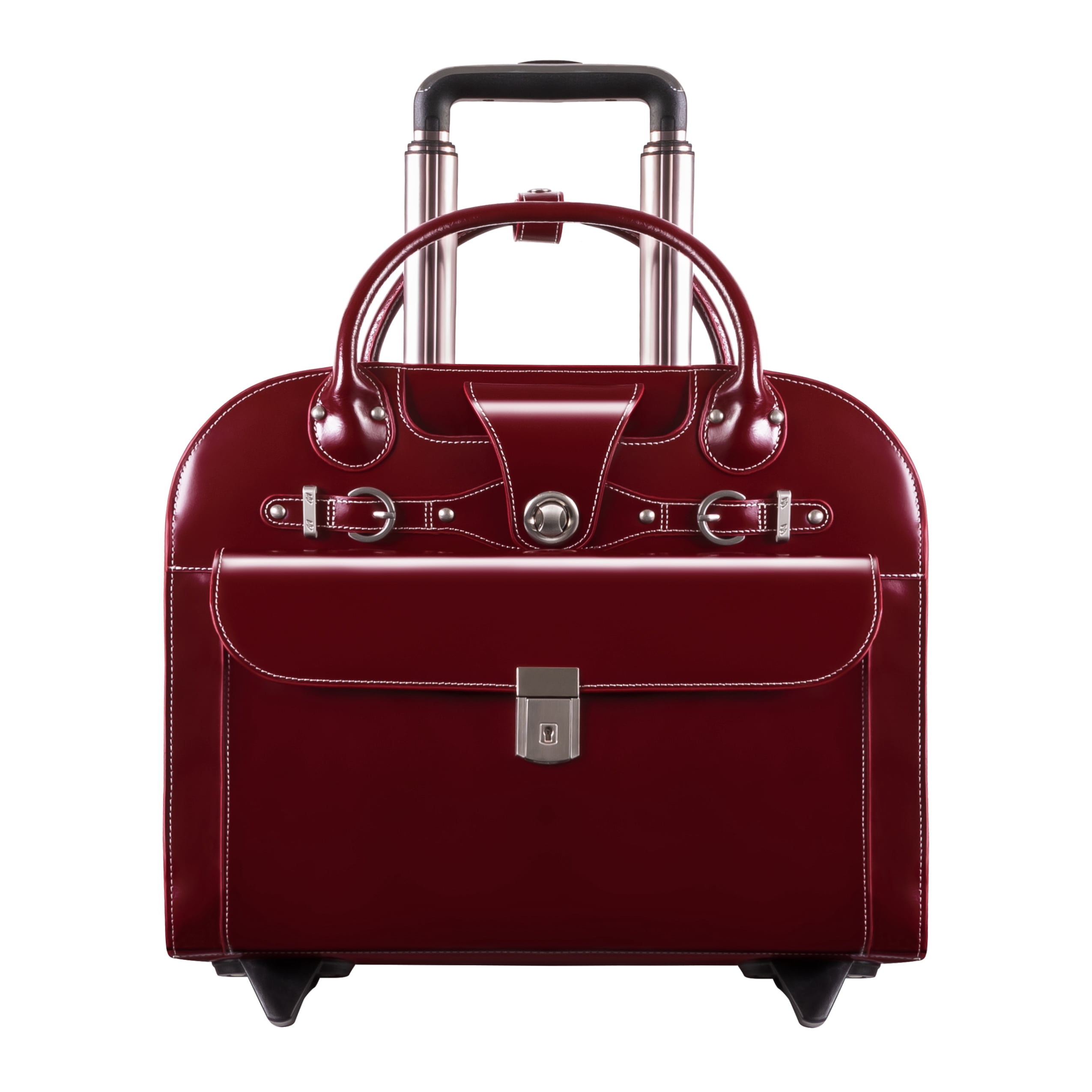 EDGEBROOK | 15” Leather Wheeled Laptop Briefcase