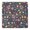 145, variant on Wrinkle-Free Elastic Tablecloth with Floral Design, Square 34x34 Inch Polyester for Kitchen or Picnic Use
