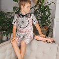thumbnail image 4 of Fotbe Dreamcatcher With Owl Pijama Estampada de 2 Piezas para Niños – Ropa de Dormir de Manga Corta Cómoda para Niños y Niñas, Camiseta y Shorts de Algodón-Medium, 4 of 6