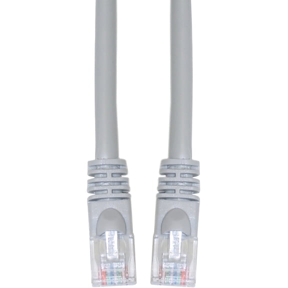 CableWholesale Cat5e Ethernet Cable, 24AWG, RJ45 Gold Plate Connector, ETL, 4 Pair Stranded Copper, Snagless Boot Unshielded Twisted Pair (UTP) Internet Network Patch Cable, 150 Foot, Gray