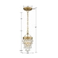 thumbnail image 2 of 131-VG Crystorama Lighting Calypso - 1 Light Pendant in Traditional and Contemporary Style - 7.25 Inches Wide by 13.75 Inches High-Vibrant Gold Finish, 2 of 8