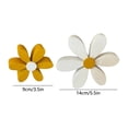 thumbnail image 3 of HuiXinOu Wooden Daisy Decor Shelf Sitter Set of 2, Floral Tabletop Ornaments for Home, Office, Living Room, Bedroom, Farmhouse Decorations and Gifts, 3 of 6