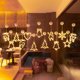 thumbnail image 4 of Luz LED de decoración navideña, muñeco de nieve, árbol de Navidad, campana, estrella de cinco puntas, ventana de la habitación de vacaciones, luz de estrella, plato de succión, 4 of 5