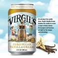 thumbnail image 2 of Virgil's Zero Sugar Natural Vanilla Cream Soda Pop, 12 Fl Oz, 6 Pack Cans, 2 of 6