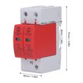 thumbnail image 2 of Dispositivo pararrayos de protección contra sobretensiones Protección del hogar Dispositivo pararrayos de bajo voltaje para protección contra rayos Aparatos de control y distribución de energía, 2 of 9
