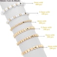 thumbnail image 5 of Charms Golden White Spacer Beads Assortments Seamless Smooth Loose Beads for DIY Jewelry Making Crafts, 5 of 10