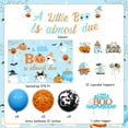 thumbnail image 6 of Halloween Baby Shower Decorations Blue and Orange, A Little Boo Is Almost Due Backdrop Banner, Ghost Pumpkin A Baby Is Brewing Cupcake Toppers, Halloween Gender Reveal Party Supplies, 6 of 6