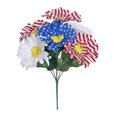 thumbnail image 6 of 4th Of July Flower Decorations, Red Blue White Cemetery Flower, Independence Day, Home Party Decor,Memorial Day GraveFlowers for Home Wedding Party Decor, 6 of 6
