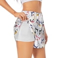 thumbnail image 3 of Lsque Cute Dog Printed Women's Running Shorts with Liner Pockets,Elastic Quick Dry Workout Athletic Gym Yoga Shorts,Womens High Waist Shorts-Small, 3 of 9