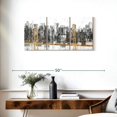 thumbnail image 3 of Elephant Stock Golden Bridge Panorama Wall Art - Horizontal Multi Panel Canvas - Living Room Wall Decor - Places Multi Panel - Gold And Black Decor By Jennifer Goldberger - 38" x 18", 3 of 8