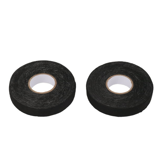 M Buder Cinta de Tela para Arnés de Cables Automotriz, 6 Piezas 19mm x 25m (0.75 in x 82 ft), Amortiguación de Ruido, Resistente al Calor, Desgaste y Llama, Negro