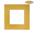 thumbnail image 2 of Metallic Gold Acid Free 20x20 Picture Frame Mats with White Core Bevel Cut for 12x12 Pictures -, 2 of 4