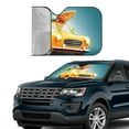 thumbnail image 4 of Disketp Windshield Sun Shade, Car Sun Shade For Front Window Summer Funny Retro Car With Surfboard Sunshades Sun Visor Protector Blocks Uv Rays Foldable, 4 of 9