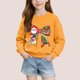 thumbnail image 1 of Sudadera sin capucha para niños, con estampado navideño, cuello redondo, manga larga, forro polar, para niños de talla mediana a grande, blusa de poliéster para niños., 1 of 6