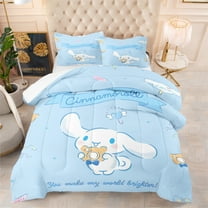 Blue Cinnamoroll All Season Comfy Comforter Sets Full Size 3-Piece Bedding Set NEW