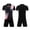 Black, variant on Shadoumai Boys Summer Outfits Size 10-12 Boys Girls Children's Football Sports Quick Drying Sports For Kids Basketball Tracksuit Shorts And T Shirt Sportsuit