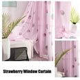 thumbnail image 4 of Strawberry Window Curtain Filter Light Pink Shading Curtain Cloth Living Room Bedroom 39x98In, 4 of 5