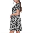 thumbnail image 2 of Vsdgher Robes Midi Maxi Décontractées pour Femmes Été 2025 Légères Manches Courtes Col Rond Robe de Plage, 2 of 6