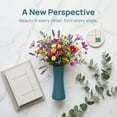 thumbnail image 4 of Unique Bargains Modern Geometric Minimalist Decorative Centerpiece Flower Vase Blue 3.5"x3.5"x8.3", 4 of 5