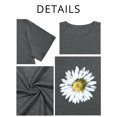 thumbnail image 3 of XCHQRTI Plus Size Daisy Women Tshirt Graphic Oversized Tees Short Sleeve Casual Tee, 3 of 8
