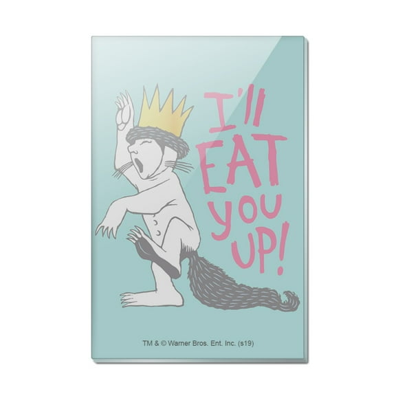 Where the Wild Things Are Eat You Up Rectangle Acrylic Fridge Refrigerator Magnet