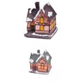 thumbnail image 1 of 2 mini casas iluminadas de resina para decoración navideña. EstiloH, 1 of 9