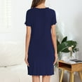 thumbnail image 4 of Censtreet Sleep Shirts for Women Nightgown Short Sleeves T shirt Night Dress Round Neck Womans Nightgown S-2XL, 4 of 5