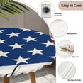 thumbnail image 3 of 4th of July Round Tablecloth for 36-44 Inch Tables,Fitted Table Cover with Elastic Edge,Independence Day American Flag Red Striped Blue Star Waterproof Outdoor Table Cloth Protector for Patio Dinner, 3 of 9