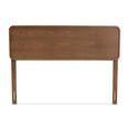 thumbnail image 3 of Baxton Studio Mailene Mid-Century Modern Walnut Brown Finished Wood Full Size Headboard, 3 of 8