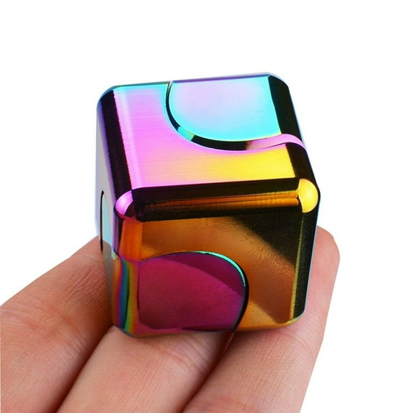Adult Fidget Spinner Toy Cube, Basket Filler For Teens, Metal Cool Stuff, Desk Gadgets, Office Toys, Small Anxiety Fidget Sensory Toys, ADHD Tools, Fidget Spinner, Stress Relief, Valentine's Day Gift