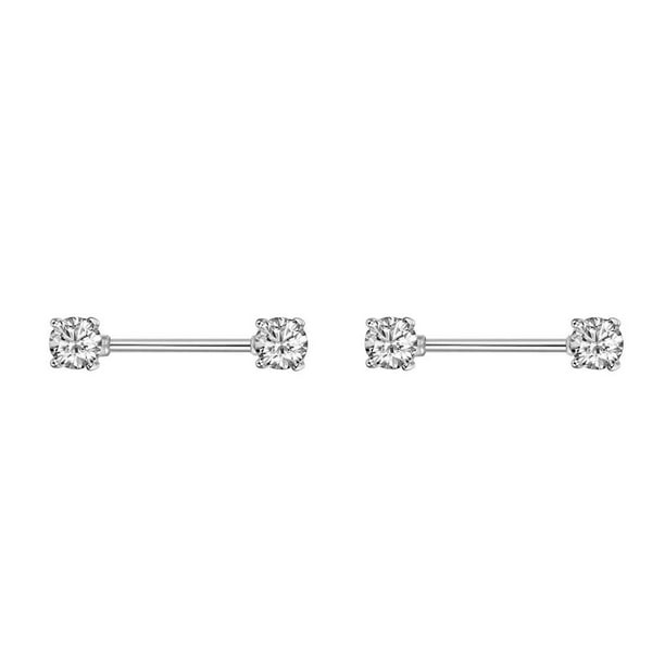 Jumpingount Anillo para pezones, adorno de Metal para el pecho femenino, decoración para cuerpos pequeños, Piercings para el pecho, elegante para Tipo 2 2piezas Jumpingount CBP270824