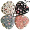 thumbnail image 1 of 2PCS Compact Mirror Vintage Floral Double-side Mini Makeup Mirror Pocket Mirror, 1 of 6