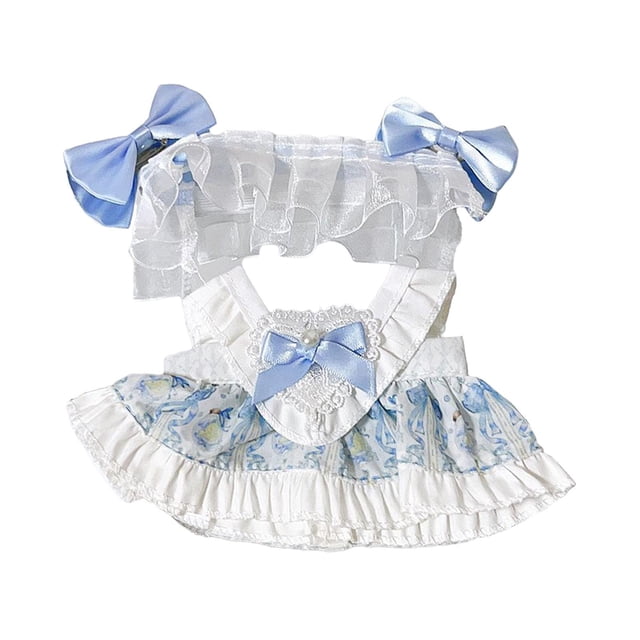 Ropa para muñecas de 15cm Strade Fareast Limited Vestido de animales de peluche Azul