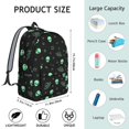thumbnail image 5 of Alien and UFO Black Pattern Backpack for School, Cute School Bag with Adjustable Shoulder Straps and Padded Back, 15.7"x11.8"x5.5", 5 of 5