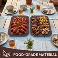 thumbnail image 3 of 9 Pack Disposable Paper Food Serving Trays for Party, Brown 16 inch Paper Plates Platters, Charcuterie Boards for Friut, Dessert, Cookie and BBQ, 3 of 7