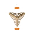 thumbnail image 3 of 2 Pcs 65mm Decorative Box Corner Cover, Corner Protector, Bronze, 3 of 6