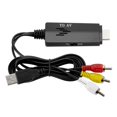 thumbnail image 2 of Zerodis Converter Cable, Durable Video Adapter Cable Lightweight Pofessional Male To Male Converter Cable, For Cable Converter TV VHS VCR, 2 of 8