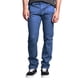 thumbnail image 4 of Pantalones casuales de cuero con costuras para hombre, pantalones rectos y finos, 4 of 5