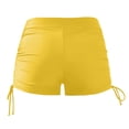 thumbnail image 5 of Tfken Summer Girls Cute Swimsuit Bottoms Shorts For Bikini Bottoms Swim Trunks Swimwear Swimming Beach Trendy Children Soft Bathing Suits Shorts Size 7-8 Years Yellow, 5 of 8